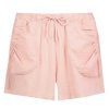 SUBLEVEL Musselin Shorts Mit Raffung Light Rose Shorts