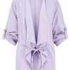 SUBLEVEL Blazer Zum Binden Light Purple Beliebt