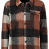 SUBLEVEL Karierte Hemdjacke Brown Jacken