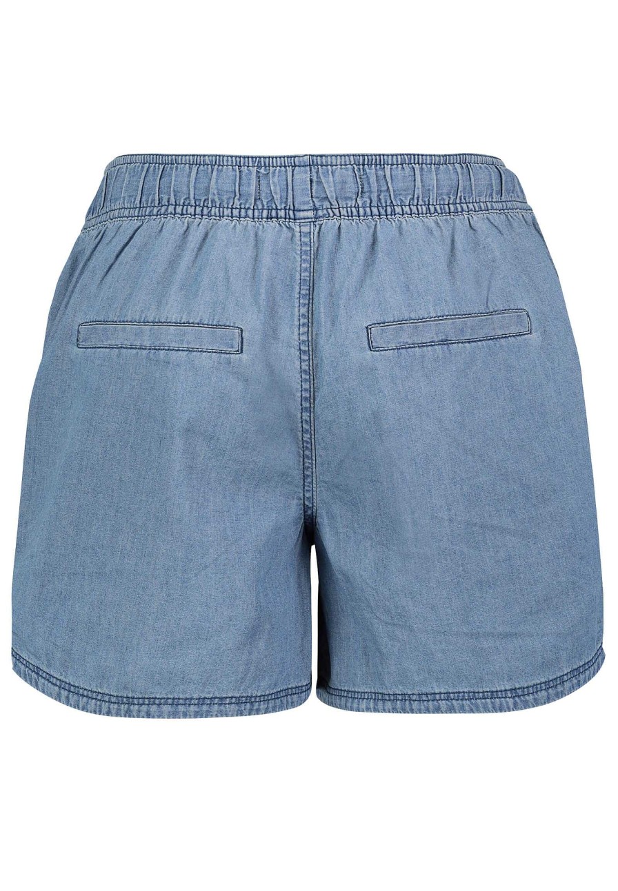 SUBLEVEL Leichte Denim Shorts Middle Blue Shorts