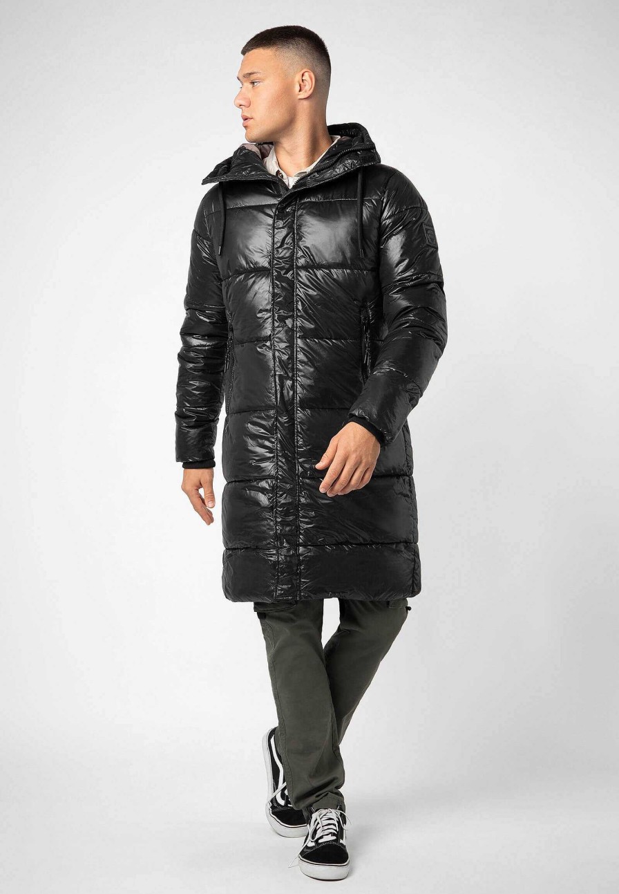 SUBLEVEL Wintermantel Mit Kapuze Black Beliebt