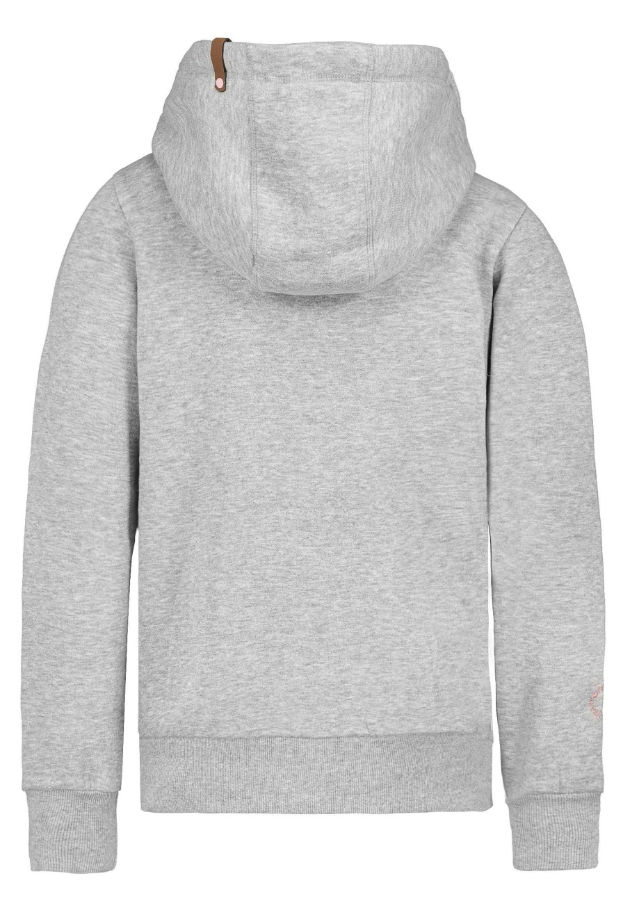 SUBLEVEL Basic Kapuzensweatjacke Light Grey Hoodies