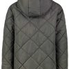 SUBLEVEL Rautensteppjacke Mit Kapuze Dark Green Beliebt