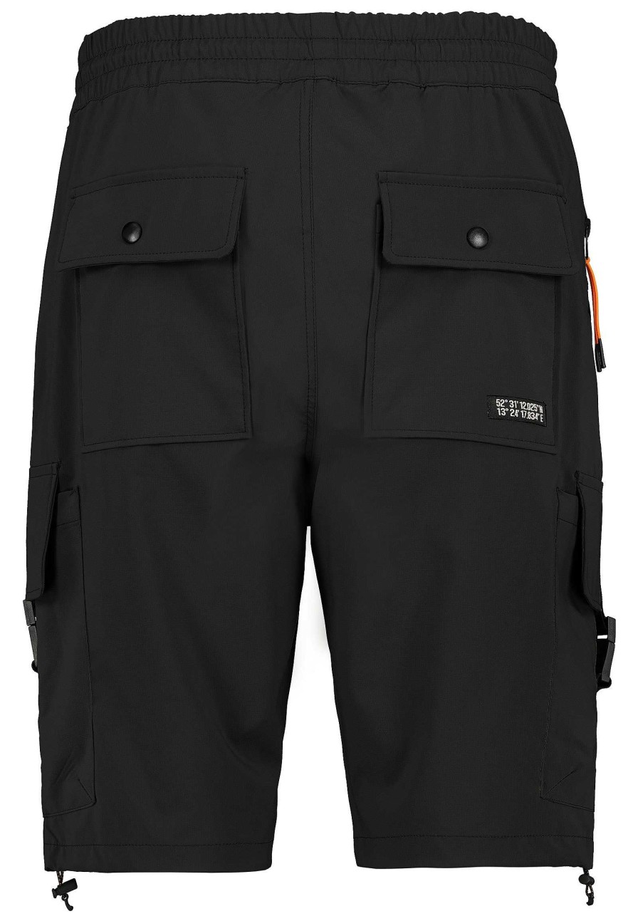 SUBLEVEL Cargoshorts Im Utility-Look Black Shorts