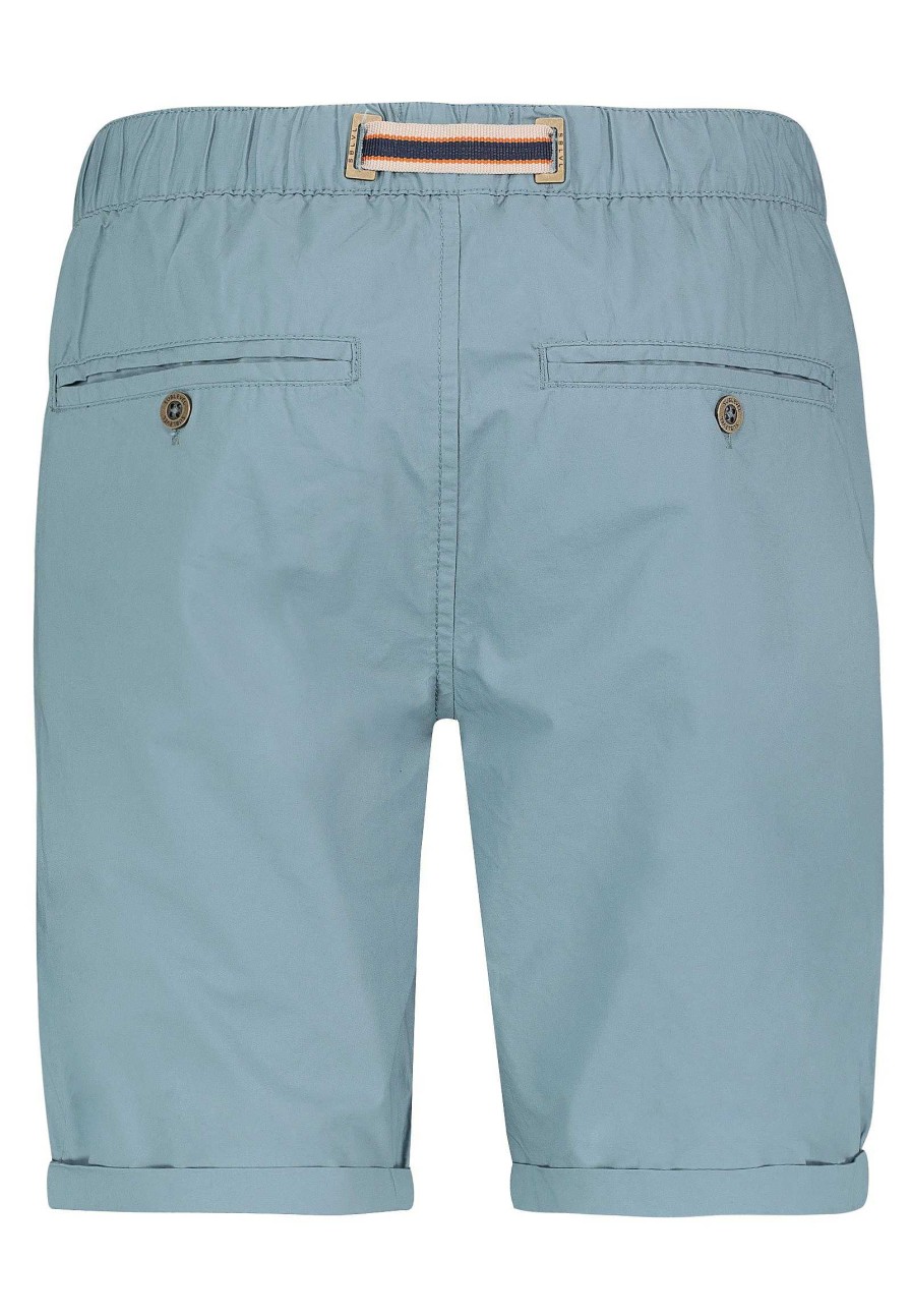 SUBLEVEL Kurze Chino Mit Gurtel Light Blue Shorts