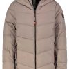 SUBLEVEL Winterjacke Mit Kapuze Gesteppt Brown Jacken