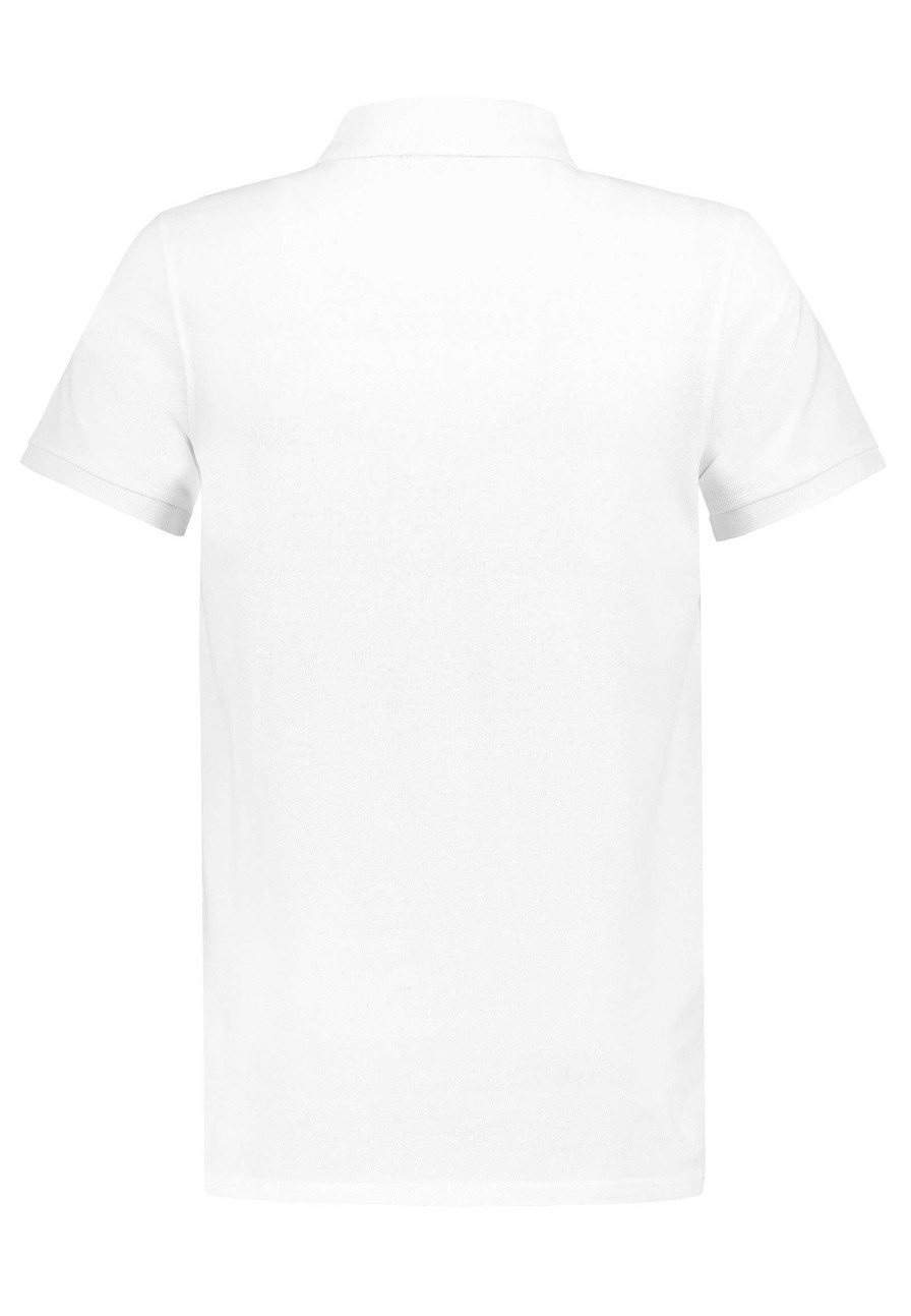 SUBLEVEL Polo-Shirt Mit Stickerei White Shirts