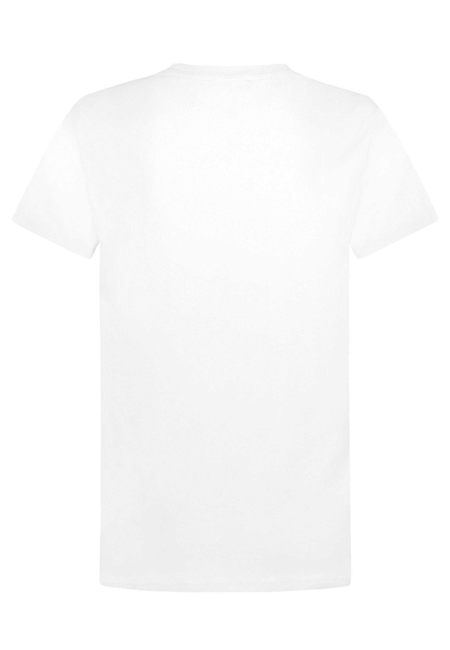 SUBLEVEL T-Shirt Campus Print White Shirts