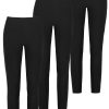 SUBLEVEL 3Er Pack Basic Leggings Black Hosen