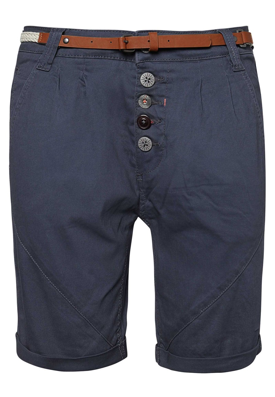 SUBLEVEL Damen Chinobermuda Dark Blue Shorts