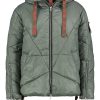 SUBLEVEL Gesteppte Winterjacke Mit Kapuze Green Jacken