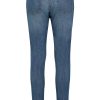 SUBLEVEL Jeans Mit Ledergurtel Middle Blue Hosen