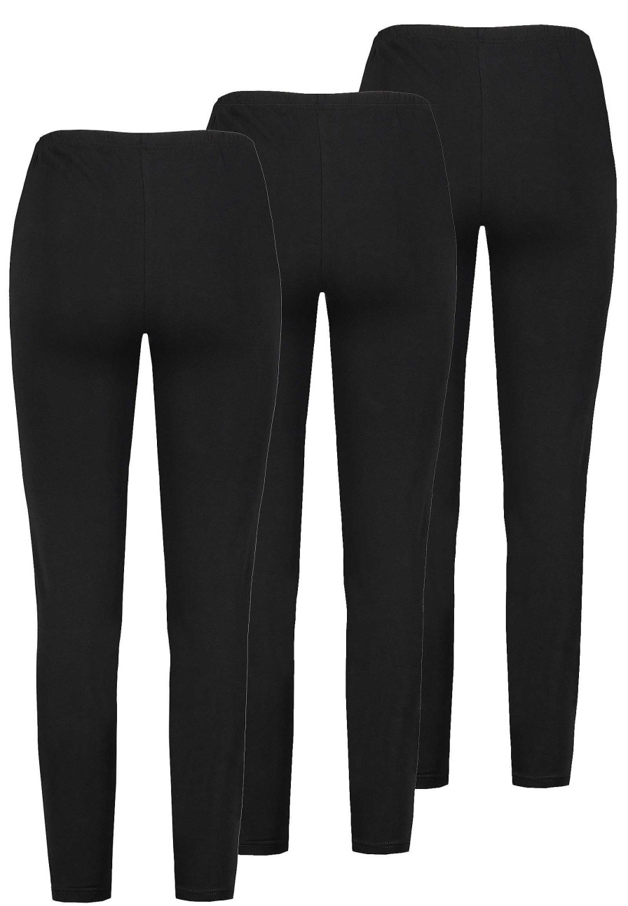 SUBLEVEL 3Er Pack Basic Leggings Black Hosen