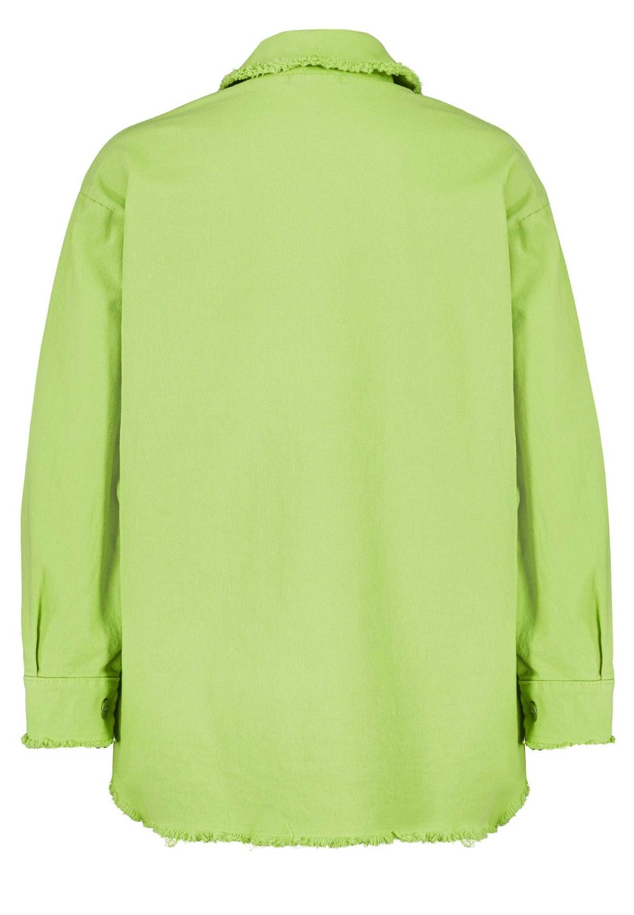 SUBLEVEL Overshirt In Neonfarben Green Jacken