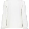 SUBLEVEL Bluse Mit Ruschen White Blusen