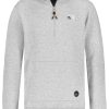 SUBLEVEL Sweatshirt Half Zip Light Grey Beliebt