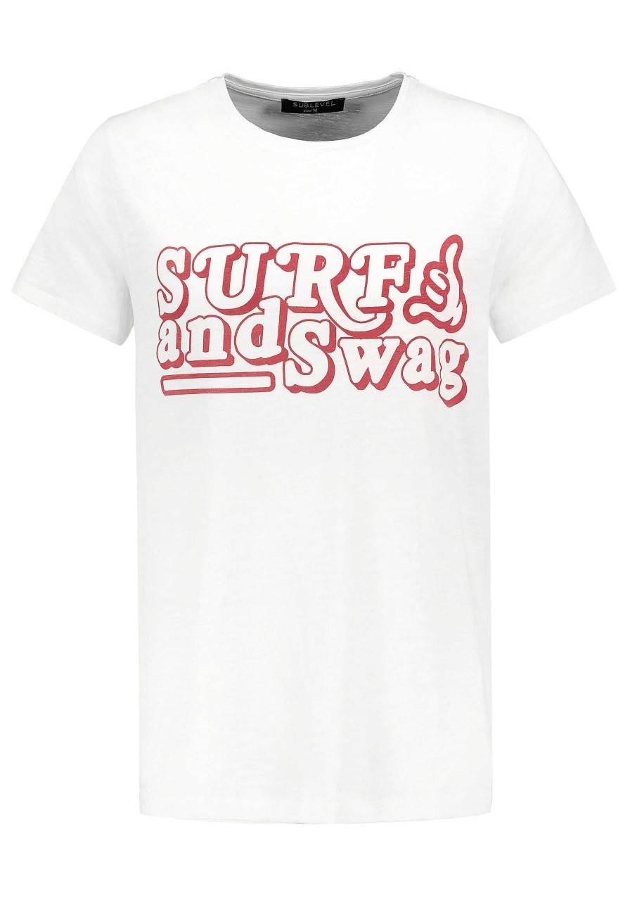 SUBLEVEL T-Shirt "Surf" White Shirts