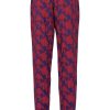 SUBLEVEL Gemusterte Stoffhose Mit Gummibund Dark Red Hosen