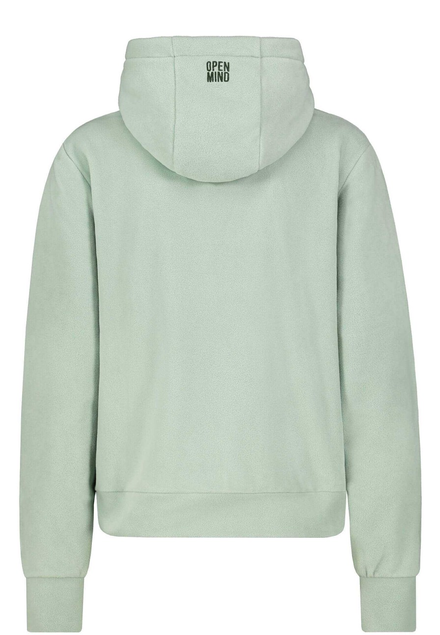 SUBLEVEL Basic Fleecepullover Light-Green Beliebt