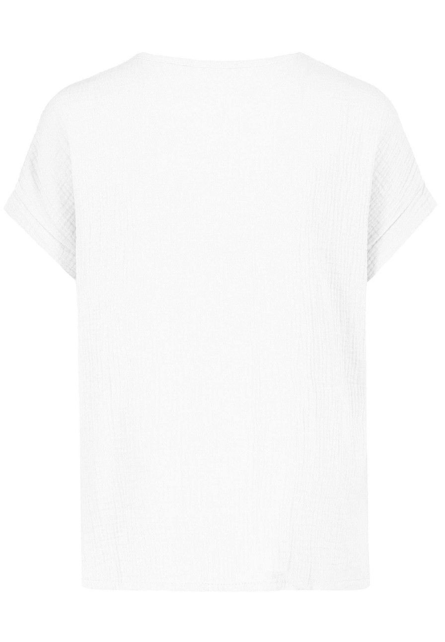 SUBLEVEL Musselin Blusenshirt White Beliebt