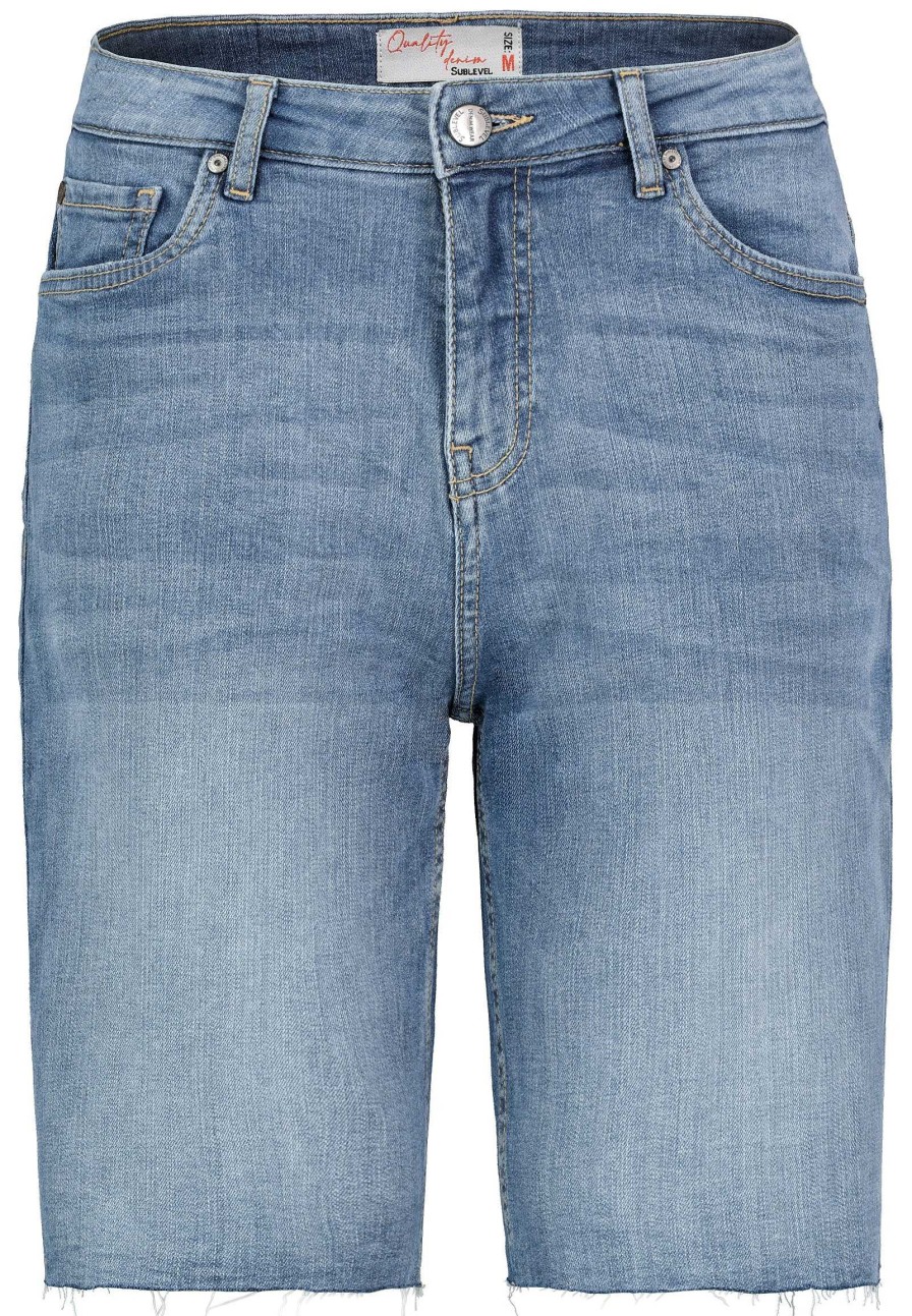 SUBLEVEL City Jeans Bermudas Middle Blue Shorts