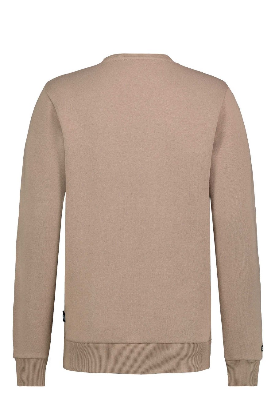 SUBLEVEL Basic Sweater Beige Pullover