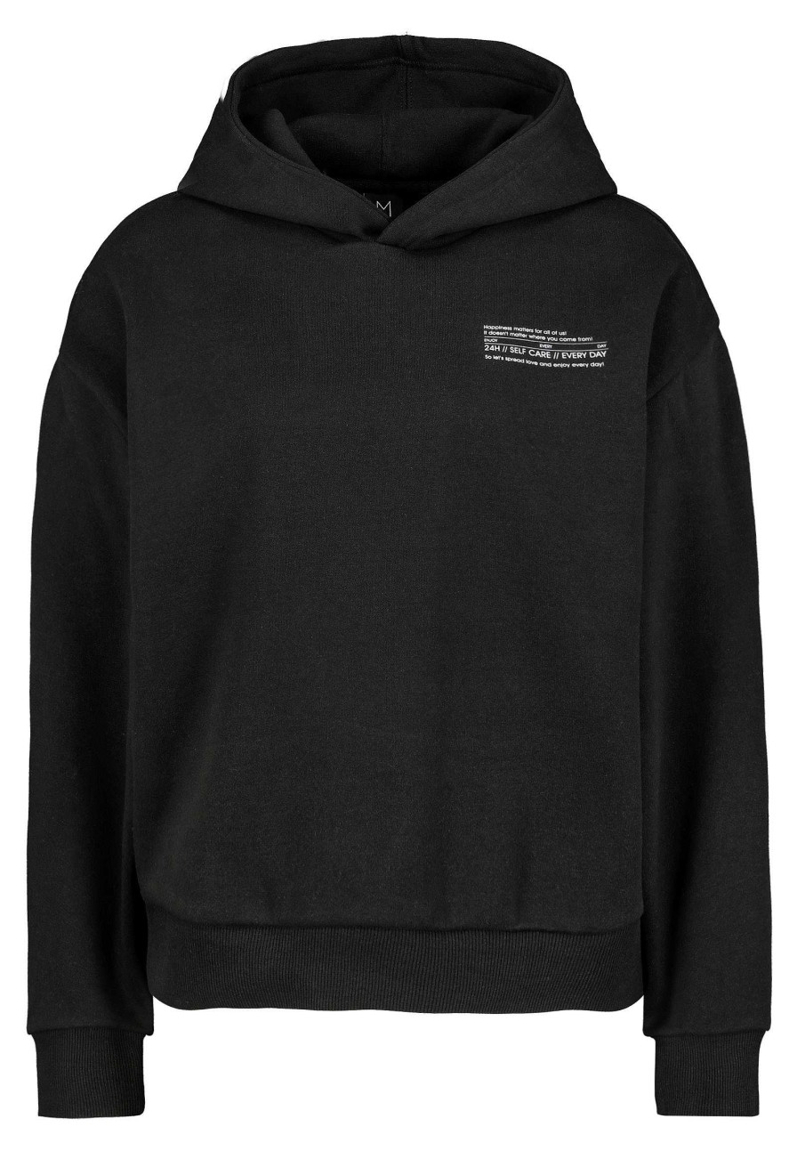 SUBLEVEL Hoodie Mini-Print Black Beliebt