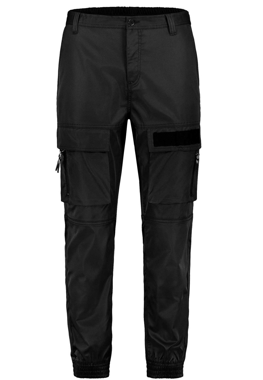 SUBLEVEL Outdoorhose Mit Cargotaschen Black Hosen