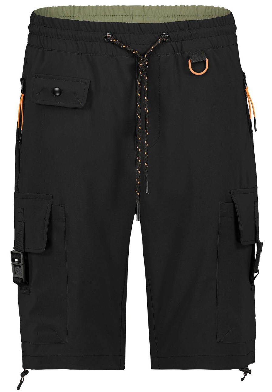 SUBLEVEL Cargoshorts Im Utility-Look Black Shorts