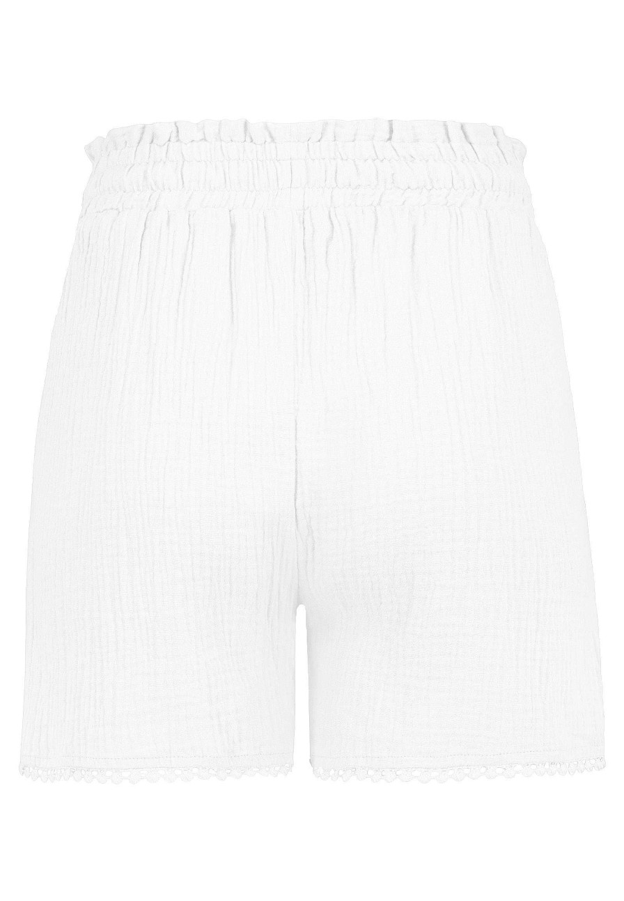 SUBLEVEL Musselin Shorts White Shorts