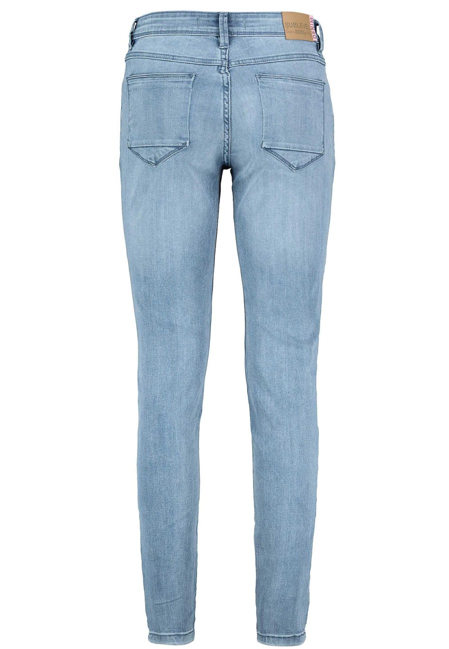 SUBLEVEL Skinny Jeans In Hellblau Light Blue Hosen