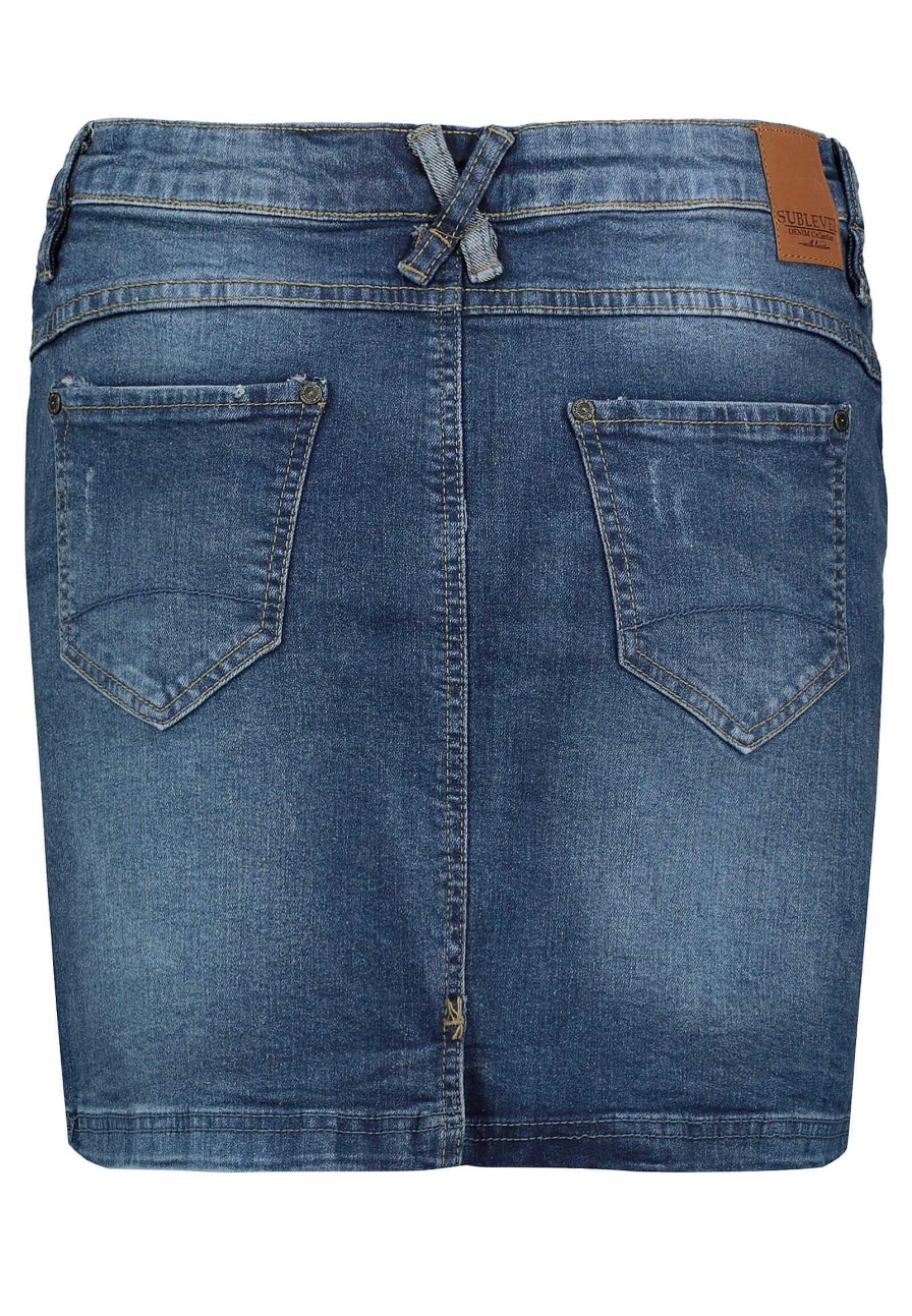 SUBLEVEL Jeans Minirock Middle Blue Kleider