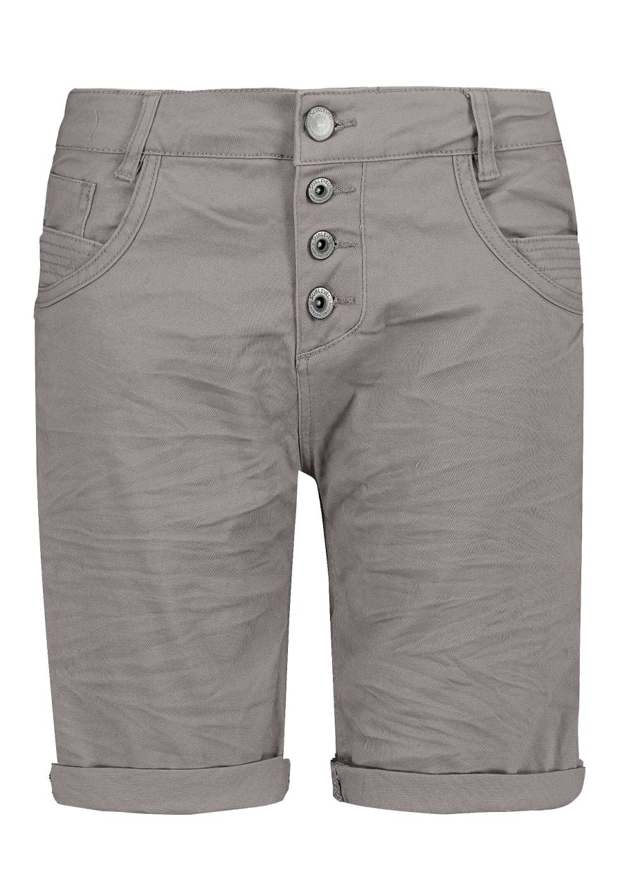 SUBLEVEL Bermuda Mit Aufschlag Light Grey Shorts