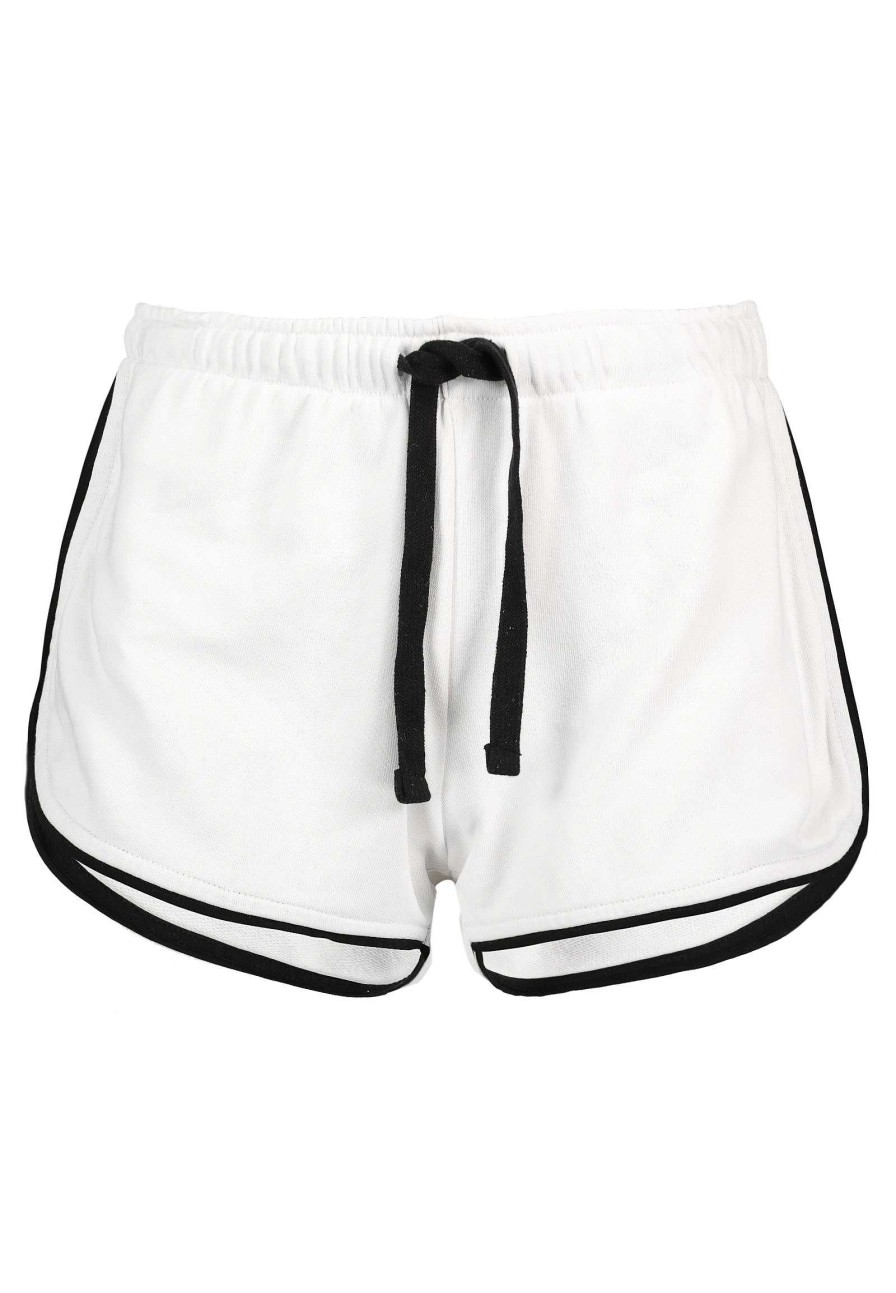 SUBLEVEL Sweat Shorts Mit Gummibund White Shorts