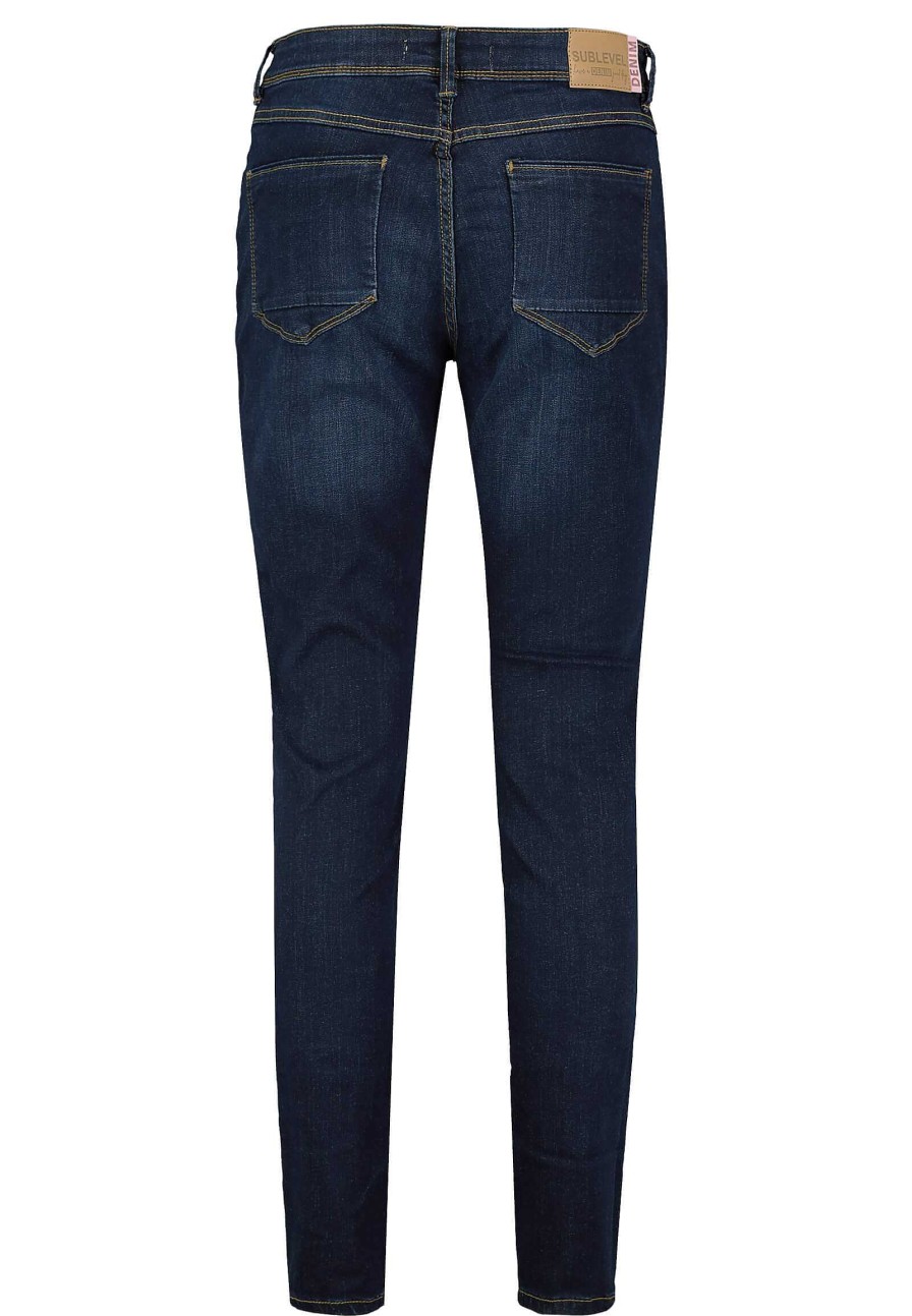 SUBLEVEL Skinny Fit Jeans Dark Blue Hosen