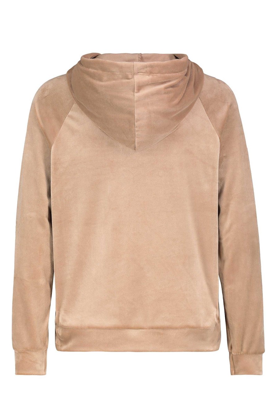 SUBLEVEL Nicki Kapuzenpullover Beige Pullover