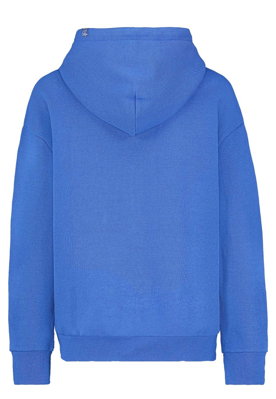 SUBLEVEL Damen Basic Hoodie Blue Beliebt