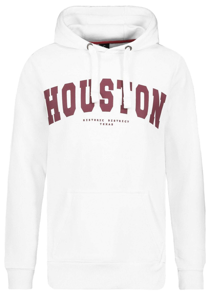 SUBLEVEL Hoodie College Style White Beliebt