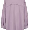 SUBLEVEL Musselin Long-Bluse Purple Blusen