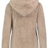 SUBLEVEL Damen Fleecejacke Mit Kunstfell Light Brown Jacken