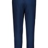 SUBLEVEL Leichte Stoffhose Mit Bindegurtel Dark Blue Hosen