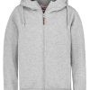 SUBLEVEL Basic Kapuzensweatjacke Light Grey Hoodies