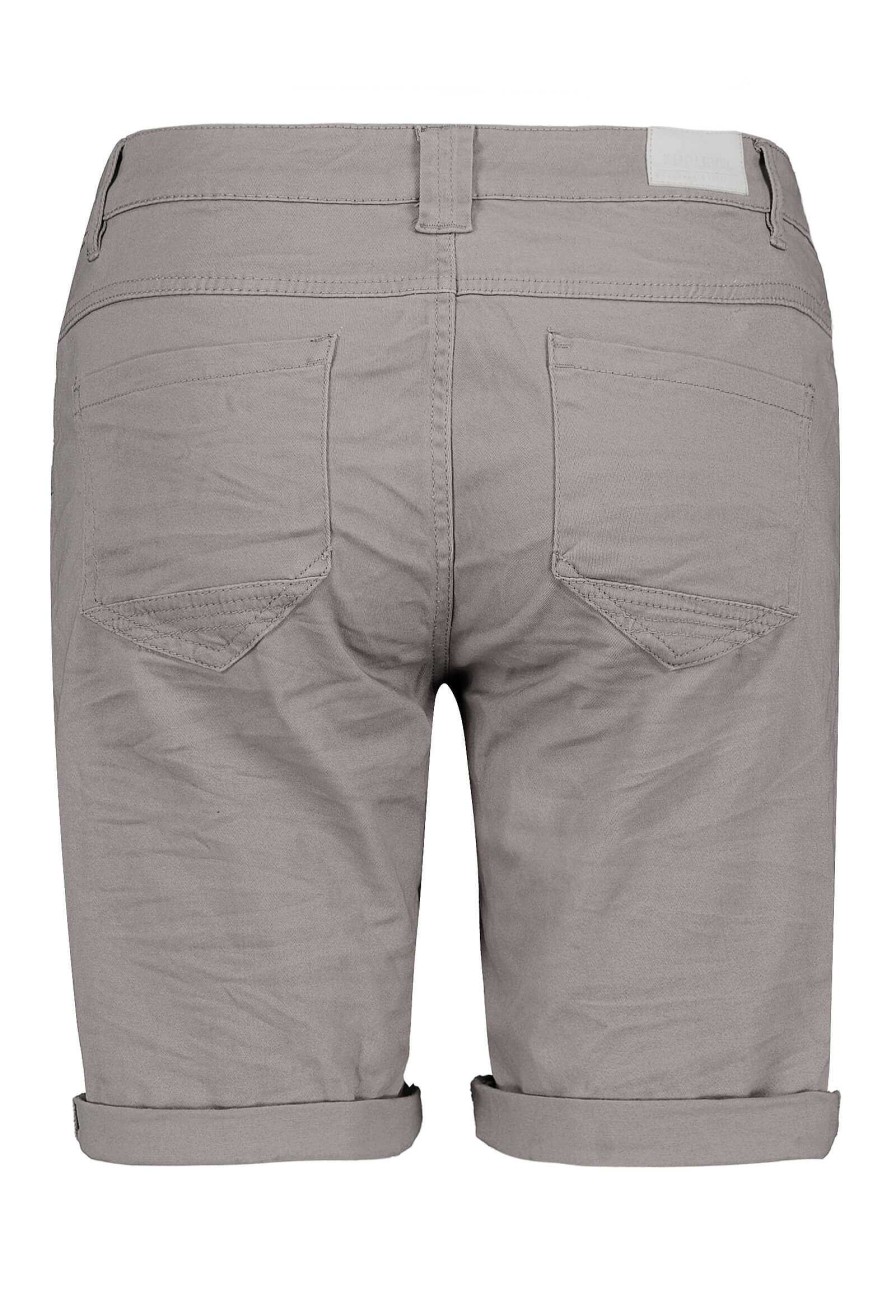 SUBLEVEL Bermuda Mit Aufschlag Light Grey Shorts