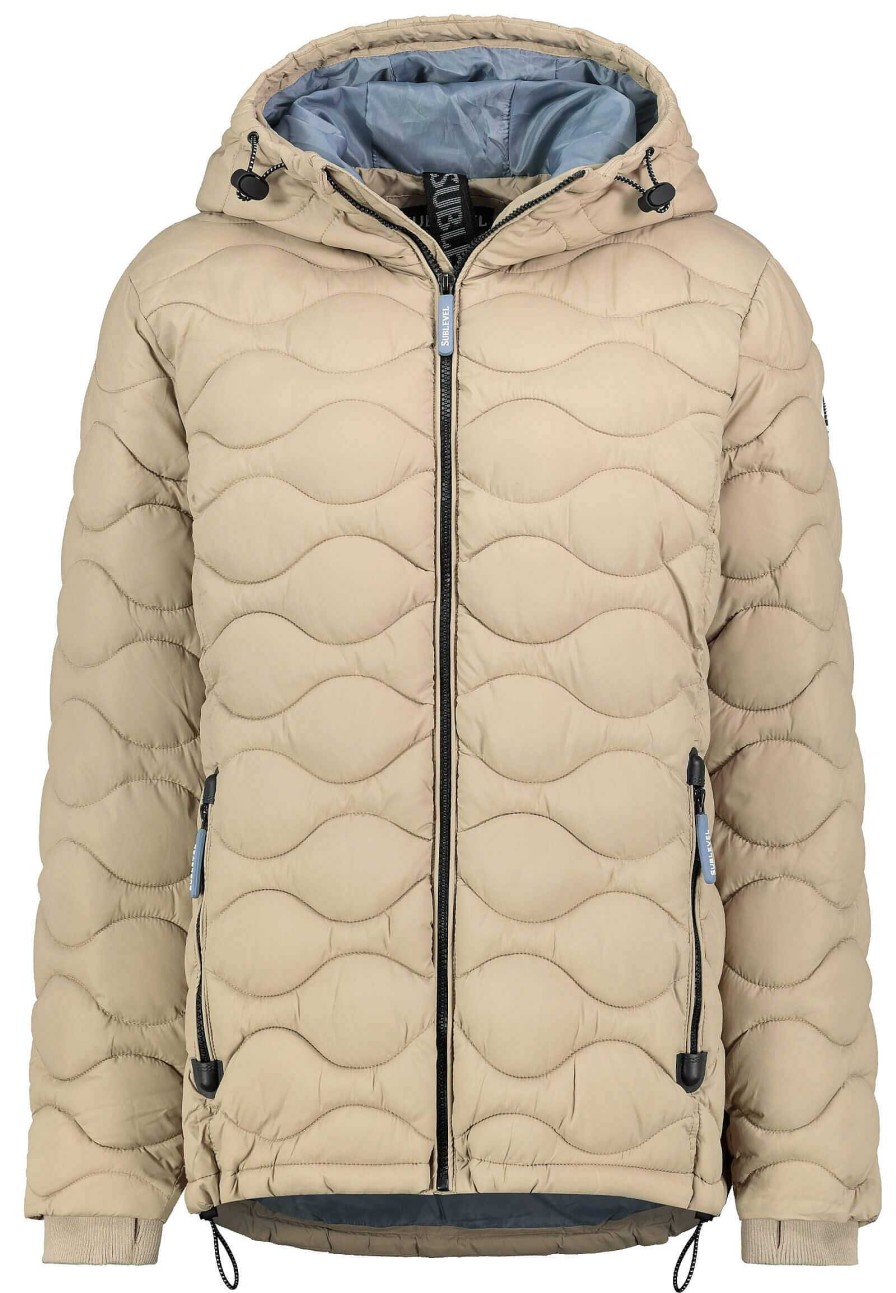 SUBLEVEL Damen Steppjacke Mit Speziellen Steppmuster Light Beige Beliebt